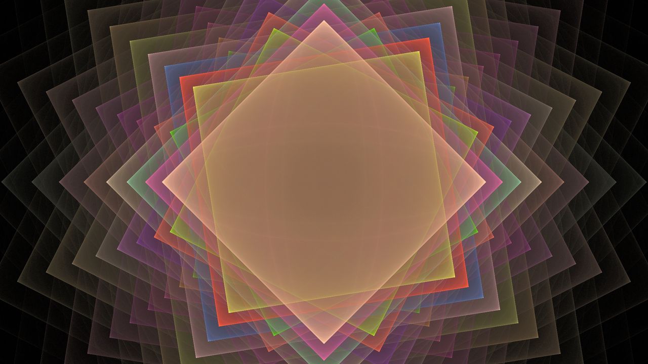 Wallpaper square, pattern, smoke, background, rotation, illusion