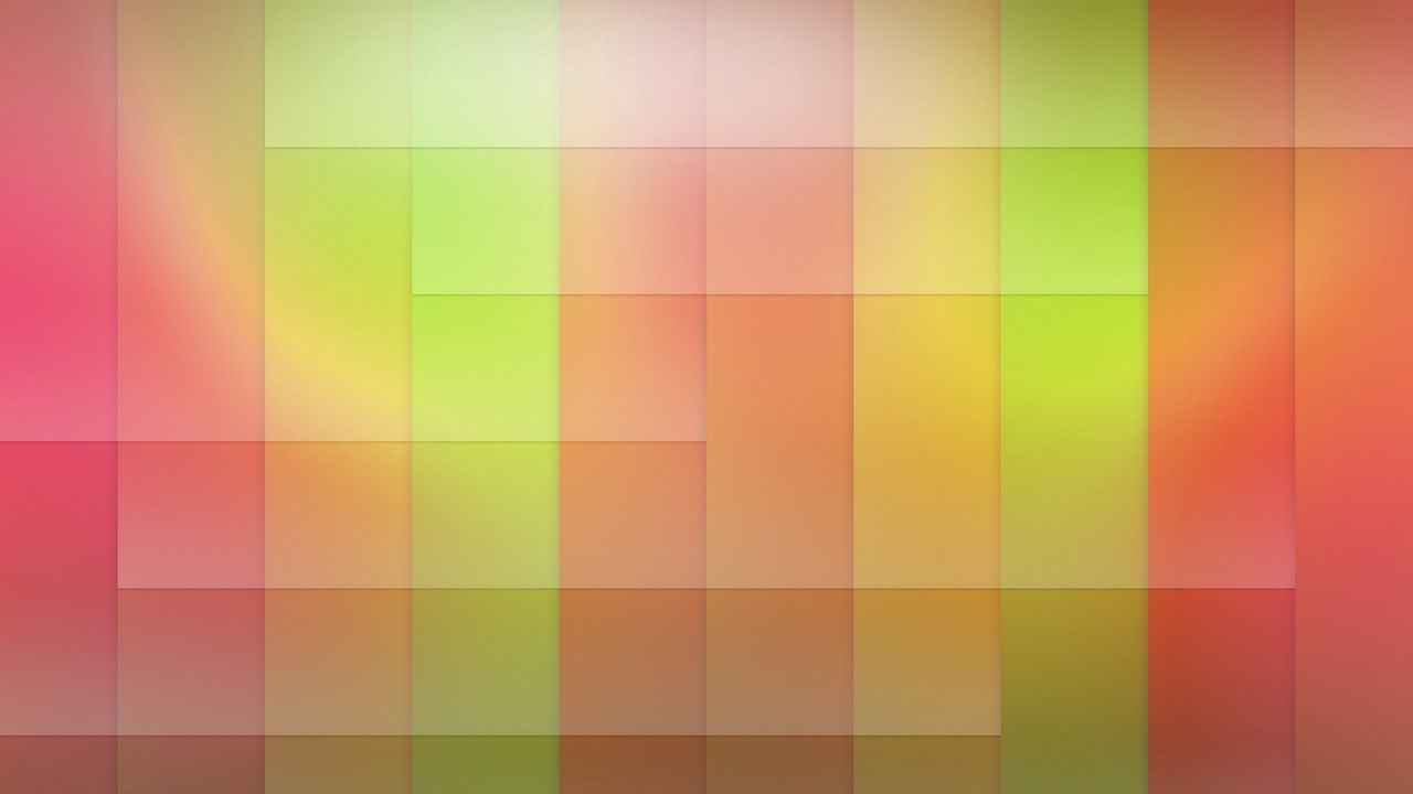 Wallpaper square, yellow, green, red