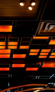 Preview wallpaper squares, bulbs, glow, dark