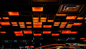 Preview wallpaper squares, bulbs, glow, dark