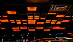 Preview wallpaper squares, bulbs, glow, dark