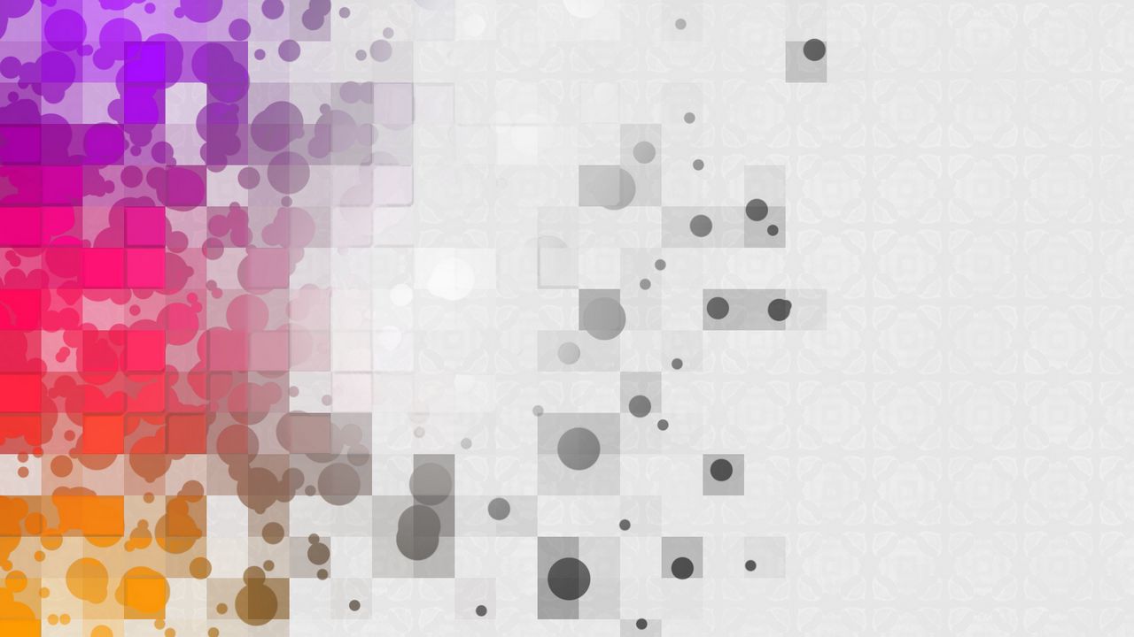 Wallpaper squares, colorful, spots, dots