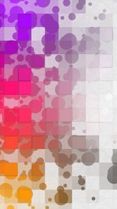 Preview wallpaper squares, colorful, spots, dots
