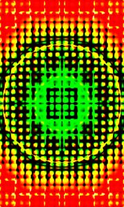 Preview wallpaper squares, dots, circle, abstraction, bright