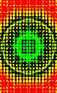 Preview wallpaper squares, dots, circle, abstraction, bright