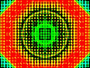 Preview wallpaper squares, dots, circle, abstraction, bright