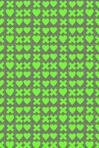 Preview wallpaper squares, hearts, crosses, green