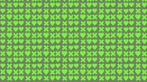 Preview wallpaper squares, hearts, crosses, green