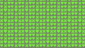 Preview wallpaper squares, hearts, crosses, green