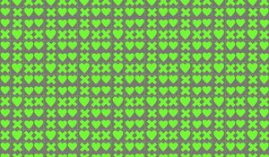 Preview wallpaper squares, hearts, crosses, green