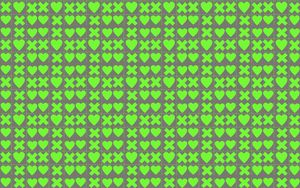 Preview wallpaper squares, hearts, crosses, green