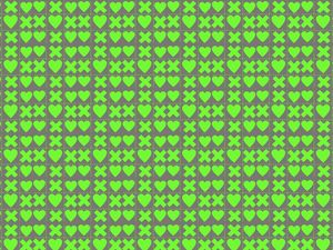 Preview wallpaper squares, hearts, crosses, green