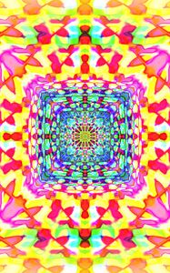 Preview wallpaper squares, kaleidoscope, bright, abstraction