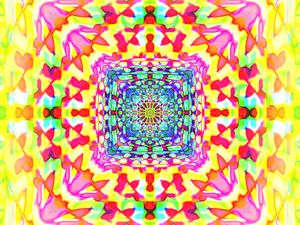 Preview wallpaper squares, kaleidoscope, bright, abstraction