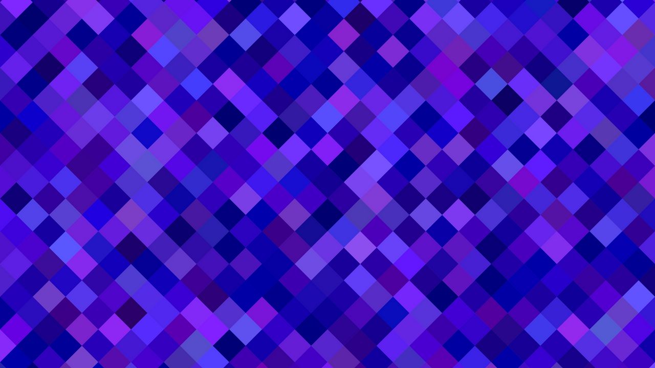 Wallpaper squares, lines, diagonal, purple, blue
