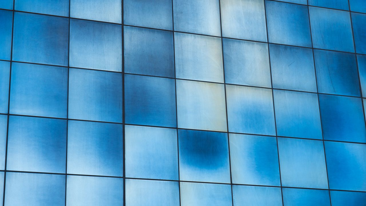 Wallpaper squares, lines, gradient, blue, surface, texture