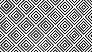 Preview wallpaper squares, rhombuses, bw, minimalism, pattern