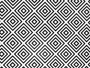 Preview wallpaper squares, rhombuses, bw, minimalism, pattern