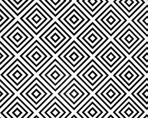 Preview wallpaper squares, rhombuses, bw, minimalism, pattern