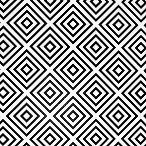 Preview wallpaper squares, rhombuses, bw, minimalism, pattern