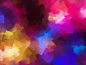 Preview wallpaper squares, rhombuses, multi-colored, abstraction