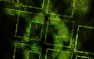 Preview wallpaper squares, shapes, abstraction, green