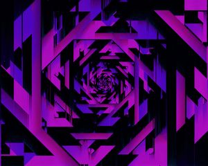 Preview wallpaper squares, shapes, abstraction, purple
