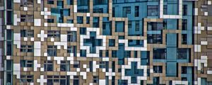 Preview wallpaper squares, shapes, building, facade