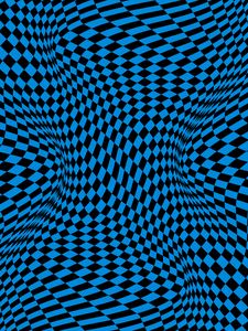 Preview wallpaper squares, shapes, distortion, optical illusion, blue, abstraction