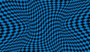 Preview wallpaper squares, shapes, distortion, optical illusion, blue, abstraction