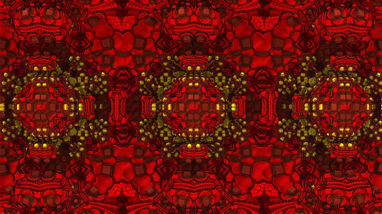 Wallpaper squares, shapes, fractal, abstraction, red