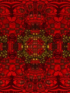 Preview wallpaper squares, shapes, fractal, abstraction, red