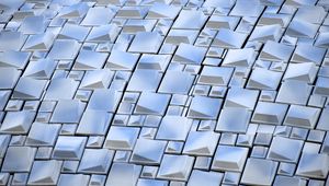 Preview wallpaper squares, shapes, volume, texture, blue