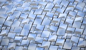 Preview wallpaper squares, shapes, volume, texture, blue