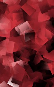 Preview wallpaper squares, transparent, intersection, red, abstraction