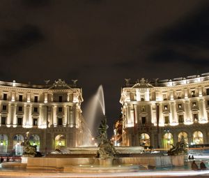 Preview wallpaper st peters square, vatican city, rome, italy, residence of the pope, evening, buildings, architecture, fountain