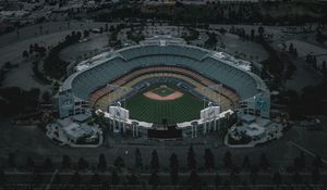 Preview wallpaper stadium, arena, aerial view, architecture, city