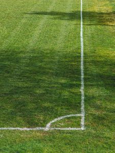 Preview wallpaper stadium, football, grass, markup