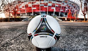 Preview wallpaper stadium, leather, ball, euro 2012