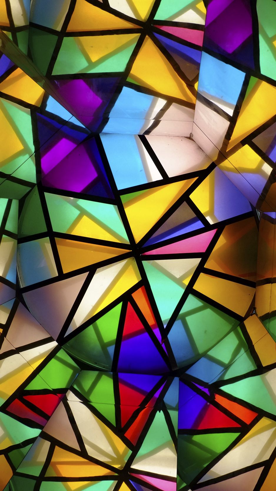 Download wallpaper 938x1668 stained glass, colorful, glass fragments iphone  8/7/6s/6 for parallax hd background