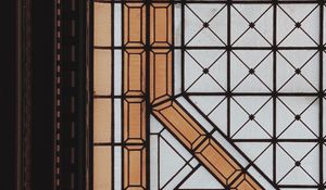 Preview wallpaper stained glass, glass, pattern, geometric, lines