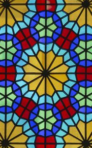 Preview wallpaper stained glass, glass, pattern, colorful, decor