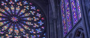 Preview wallpaper stained glass, window, cathedral, architecture