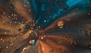 Preview wallpaper stains, bubbles, liquid, mixing, abstraction