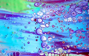 Preview wallpaper stains, bubbles, paint, liquid, abstraction