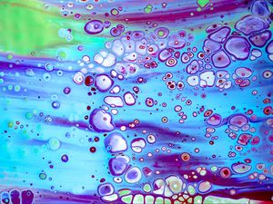 Preview wallpaper stains, bubbles, paint, liquid, abstraction