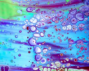 Preview wallpaper stains, bubbles, paint, liquid, abstraction