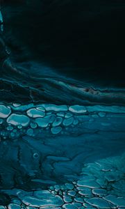Preview wallpaper stains, bubbles, paint, liquid, abstraction, blue