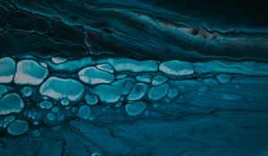 Preview wallpaper stains, bubbles, paint, liquid, abstraction, blue