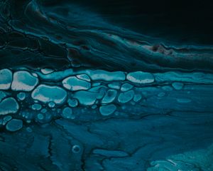 Preview wallpaper stains, bubbles, paint, liquid, abstraction, blue